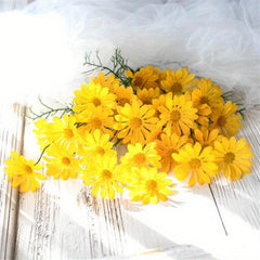 Artificial Daisy Flowers Bulk Bouquets Real Touch Faux Flowers