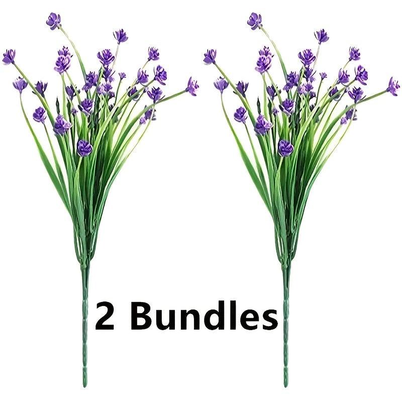 2pcs Realistic Gypsophila Rose Flower Artificial Plant for Outdoor Decor