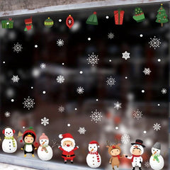 Christmas Static Sticker Santa Claus Elk Snowman Decoration Toilet Sticker