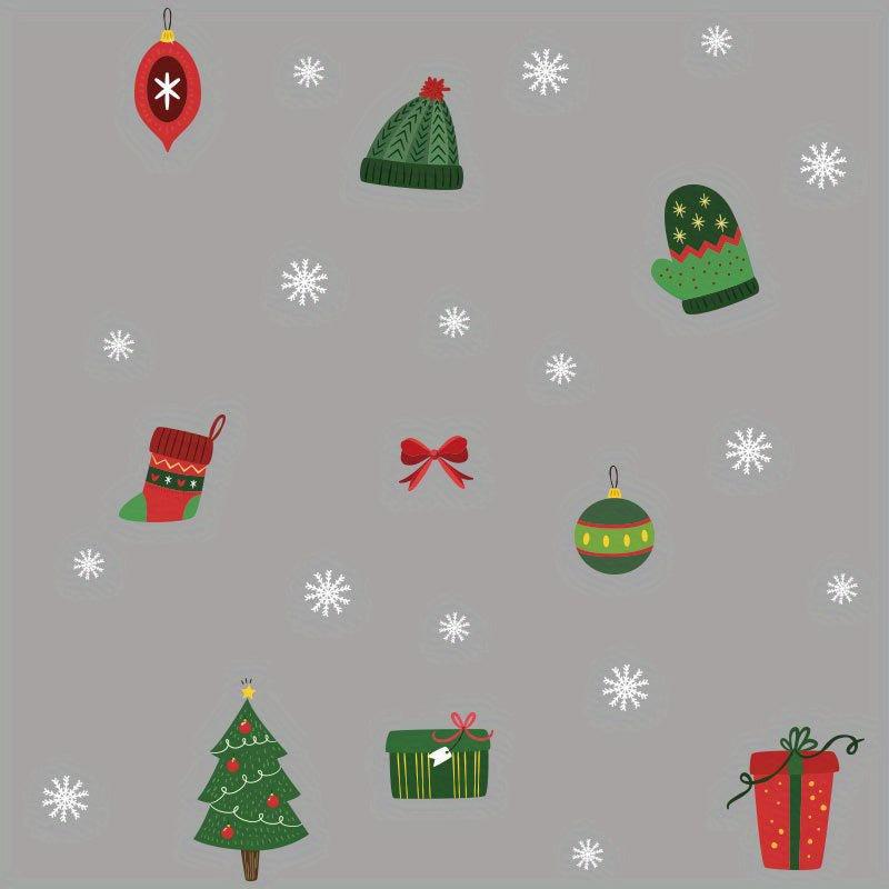 Christmas Static Sticker Santa Claus Elk Snowman Decoration Toilet Sticker