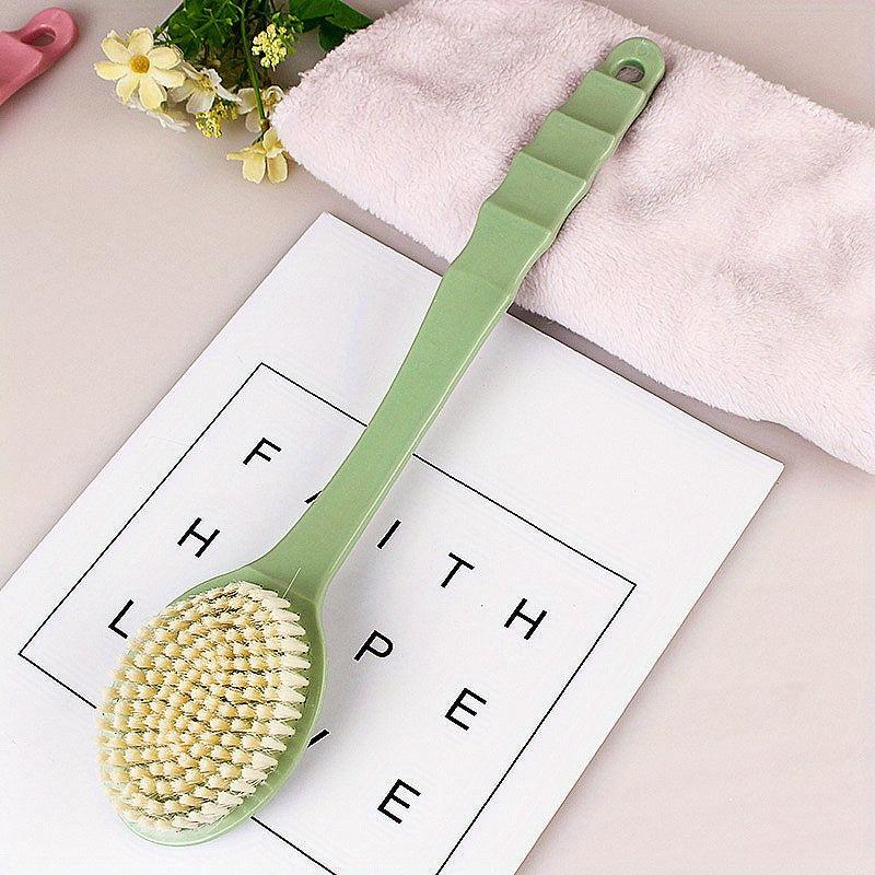 Long Handle Back Scrub Brush Soft Bristles Bath Massage Brush