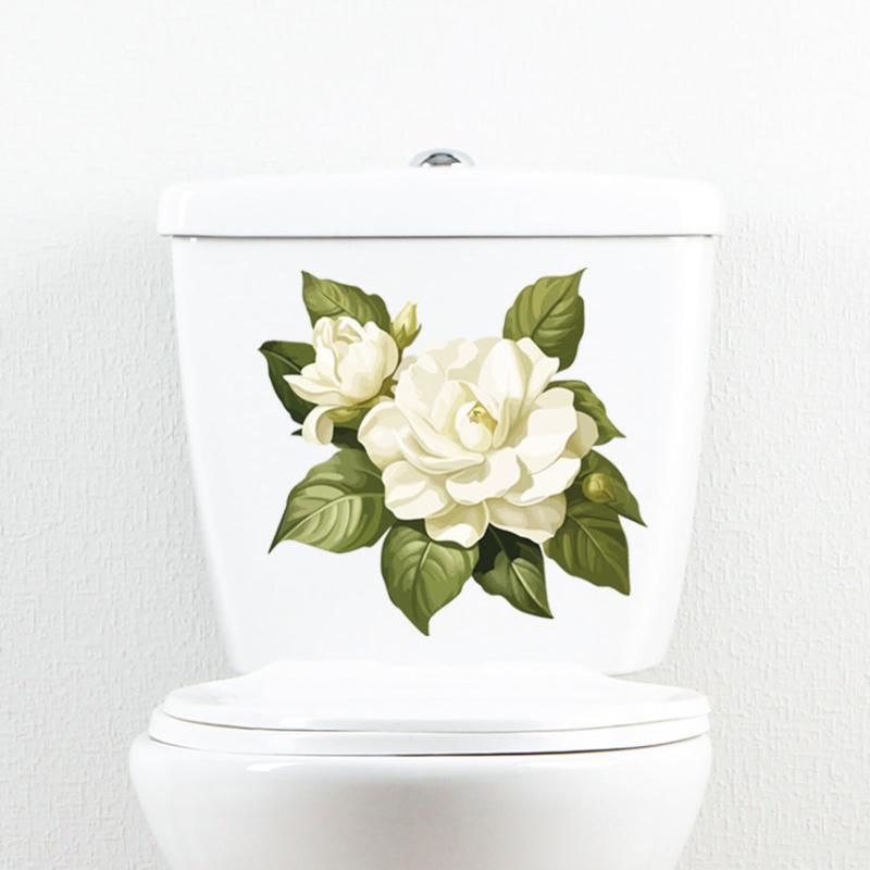 Dandelion Flowers Toilet Sticker Waterproof Self Adhesive