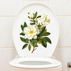 Dandelion Flowers Toilet Sticker Waterproof Self Adhesive