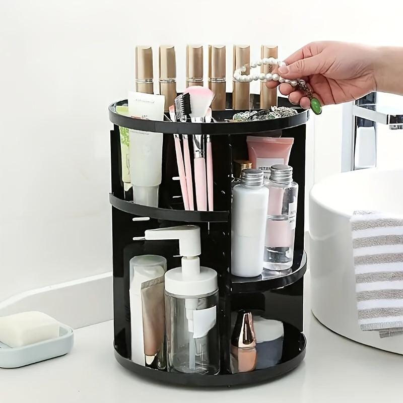 360 Rotating Cosmetic Storage Box Acrylic Lipstick Skin Care Rack