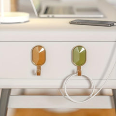 6pcs Adhesive Wall Hooks Strong Load-bearing Decorative for Keys Towel