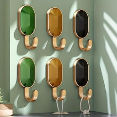 6pcs Adhesive Wall Hooks Strong Load-bearing Decorative for Keys Towel
