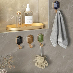 6pcs Adhesive Wall Hooks Strong Load-bearing Decorative for Keys Towel