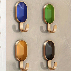6pcs Adhesive Wall Hooks Strong Load-bearing Decorative for Keys Towel