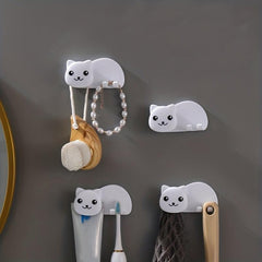 Wall Mounted Toothpaste Toothbrush Holder Rack