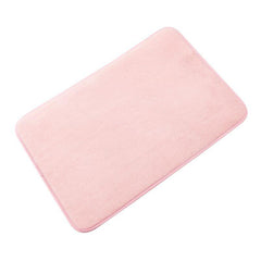 Soft Coral Fleece Bath Rug Non Slip Absorbent Mat