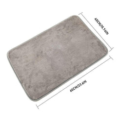 Soft Coral Fleece Bath Rug Non Slip Absorbent Mat