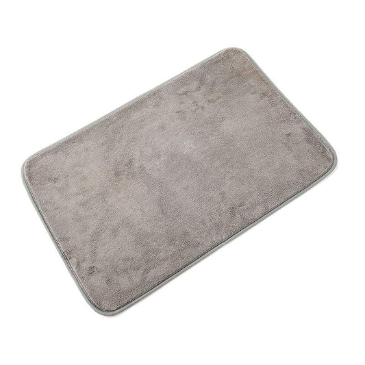 Soft Coral Fleece Bath Rug Non Slip Absorbent Mat