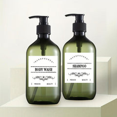3pcs Plastic Soap Dispenser Bathroom Lotion Liquid Soap Refillable Bot