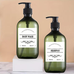 3pcs Plastic Soap Dispenser Bathroom Lotion Liquid Soap Refillable Bot
