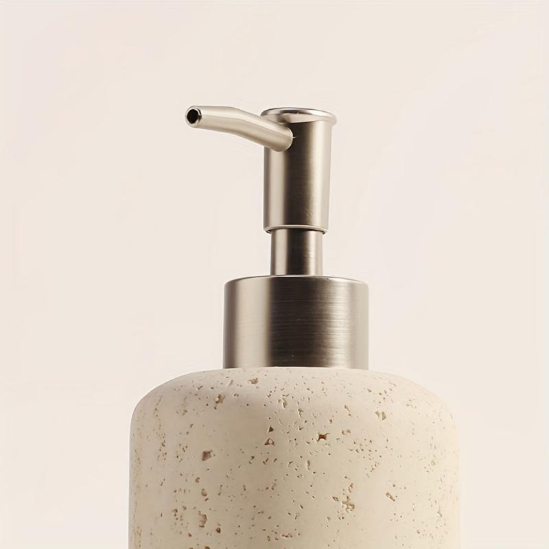 Resin Soap Dispenser Marble Pattern Countertop Lotion Bottle