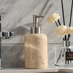 Resin Soap Dispenser Marble Pattern Countertop Lotion Bottle