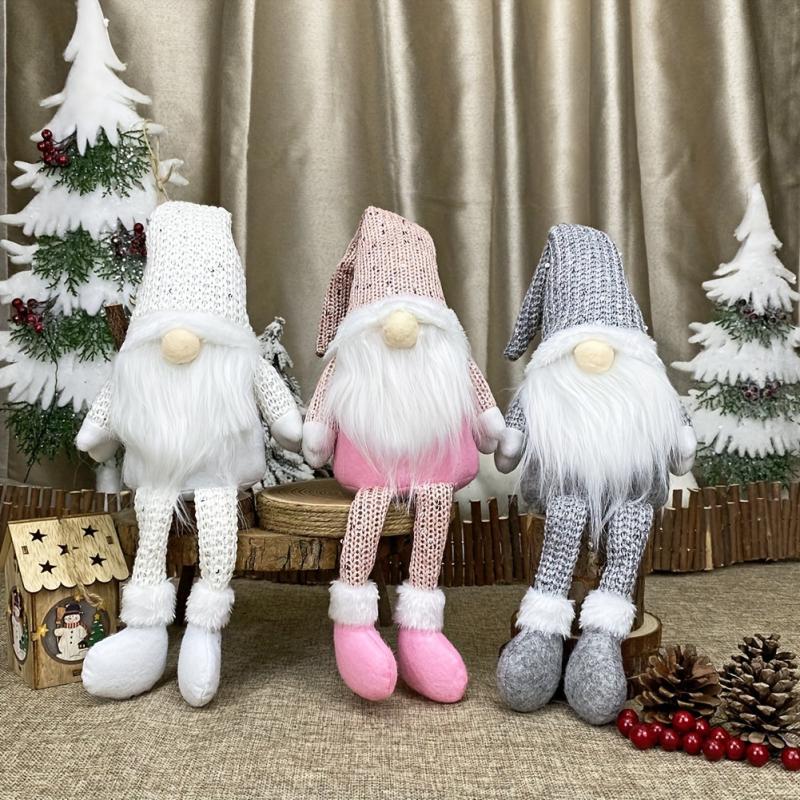 Christmas Faceless Old Man Long Legs Doll Decoration