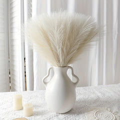 10pcs Boho Pampas Grass 16.54in Faux Flower for Vase Filler Wedding Decor