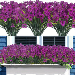4pcs UV Resistant Artificial Flowers for Outdoor and Indoor Decor