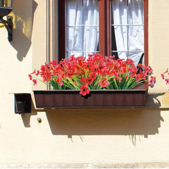 4pcs UV Resistant Artificial Flowers for Outdoor and Indoor Decor