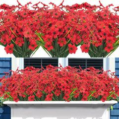 4pcs UV Resistant Artificial Flowers for Outdoor and Indoor Decor