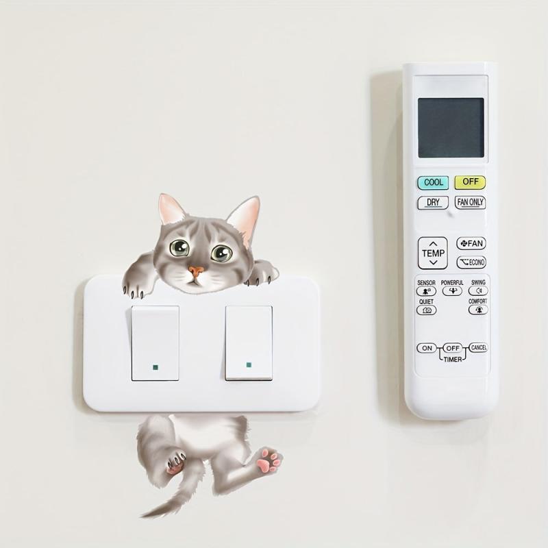 Cat Pattern Wall Sticker for Bedroom or Living Room Decor