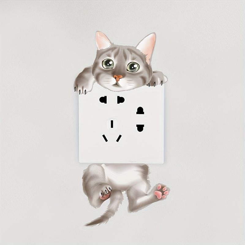 Cat Pattern Wall Sticker for Bedroom or Living Room Decor