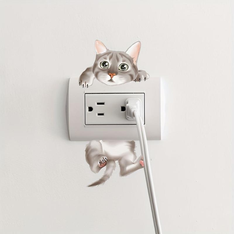 Cat Pattern Wall Sticker for Bedroom or Living Room Decor