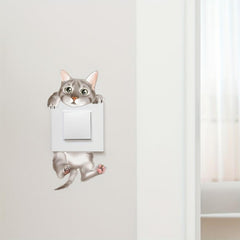 Cat Pattern Wall Sticker for Bedroom or Living Room Decor