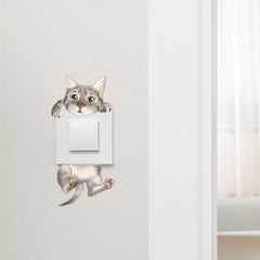 Cat Pattern Wall Sticker for Bedroom or Living Room Decor