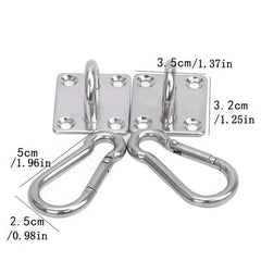 2pcs Wall Mounted Stainless Steel Hooks for Hammock
