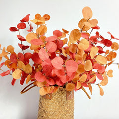 6pcs Artificial Eucalyptus Stems for Farmhouse Home Table Thanksgiving Decor