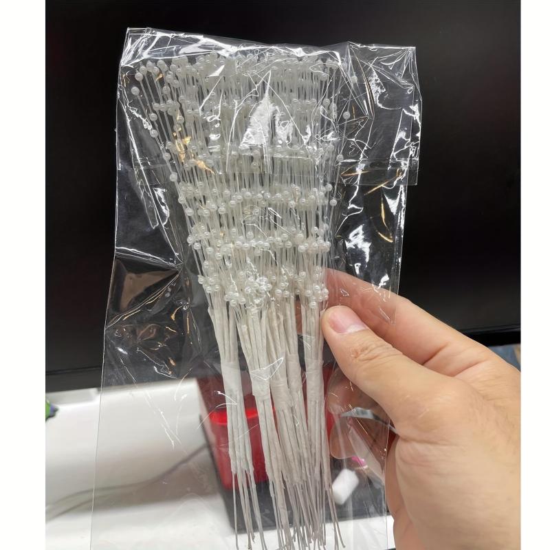 50pcs 4MM Pearl Sticks for Craft Bouquet Decoration DIY
