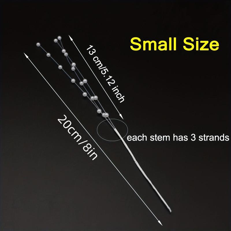 50pcs 4MM Pearl Sticks for Craft Bouquet Decoration DIY