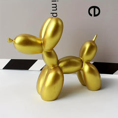 Resin Balloon Dog Statue for Home Decor - Ideal Cake Topper or Table Centerpiece