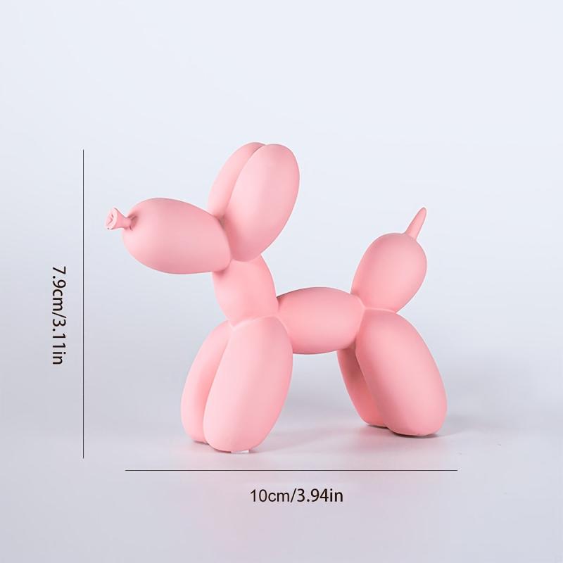 Resin Balloon Dog Statue for Home Decor - Ideal Cake Topper or Table Centerpiece