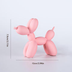 Resin Balloon Dog Statue for Home Decor - Ideal Cake Topper or Table Centerpiece