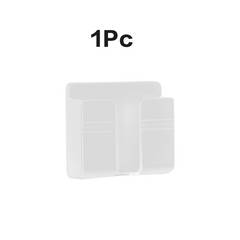 Punch Mobile Phone Holder Wall Mount Stand Remote Control Organizer Storage Box