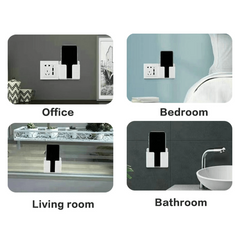 Punch Mobile Phone Holder Wall Mount Stand Remote Control Organizer Storage Box