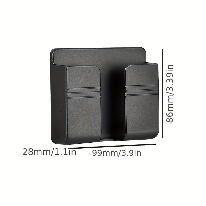 Punch Mobile Phone Holder Wall Mount Stand Remote Control Organizer Storage Box