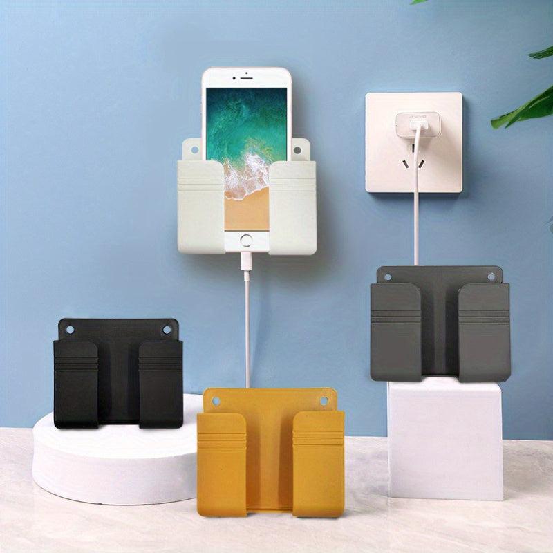 Punch Mobile Phone Holder Wall Mount Stand Remote Control Organizer Storage Box