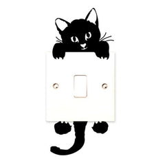 Waterproof Cat Wall Sticker Easy Peel Stick Backsplash Decals DIY Home Decor