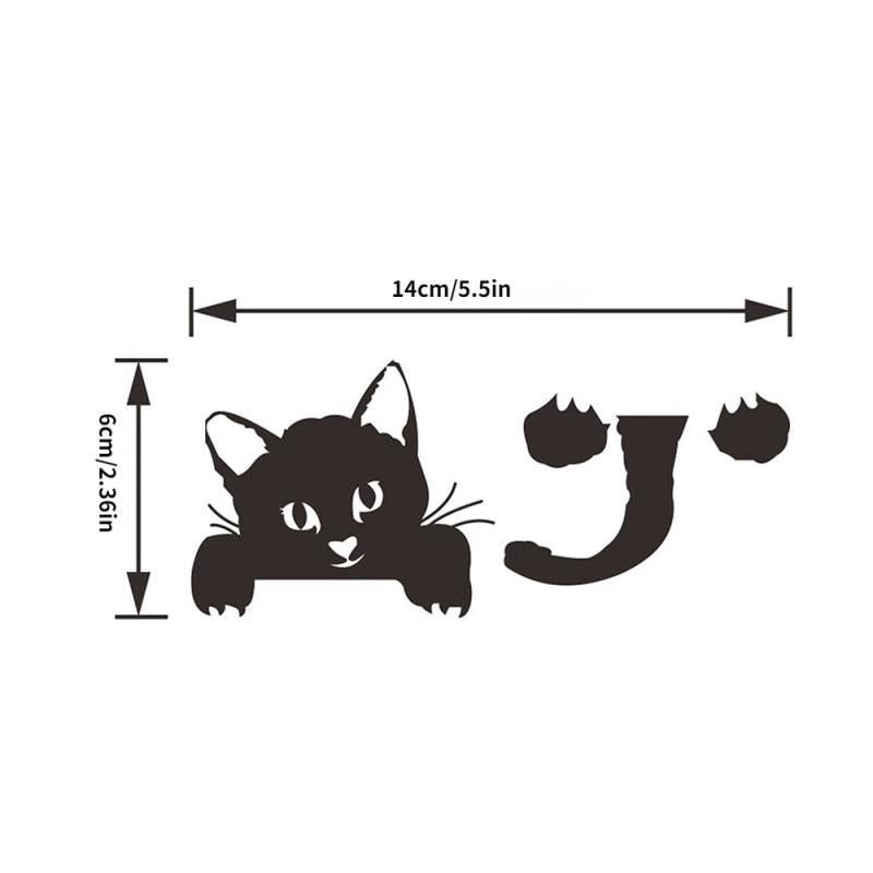 Waterproof Cat Wall Sticker Easy Peel Stick Backsplash Decals DIY Home Decor