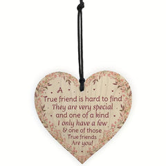 Wooden Friendship Plaque Self Knowing Love Pendant Gift for Women