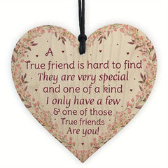 Wooden Friendship Plaque Self Knowing Love Pendant Gift for Women