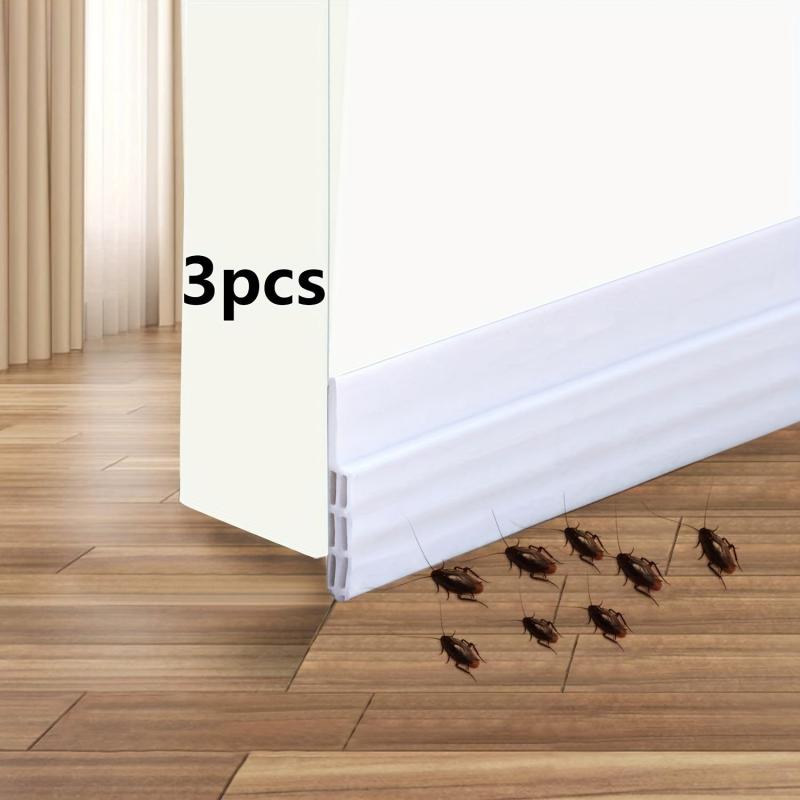 3pcs Door Bottom Sealing Strip Windproof Blocker for Soundproof