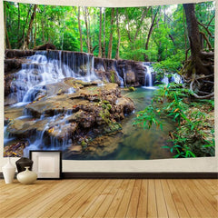 Forest Print Tapestry Wall Hanging for Home Decor