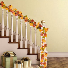 Autumn Maple Leaf Wreath for Indoor & Outdoor Decor