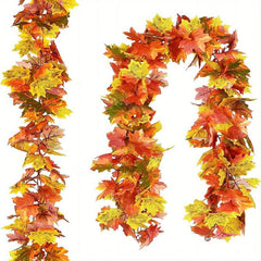 Autumn Maple Leaf Wreath for Indoor & Outdoor Decor