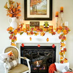 Autumn Maple Leaf Wreath for Indoor & Outdoor Decor